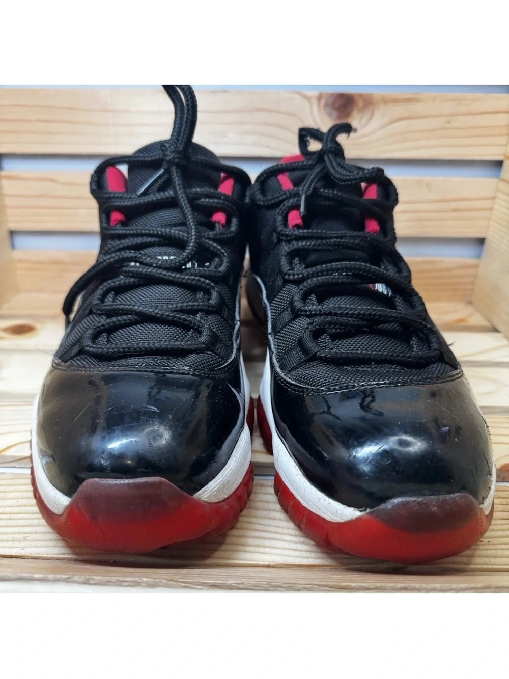 Air Jordan Retro 11 Low Bred 2015 Sneakers Shoes [528895-012] Men's Size 10.5